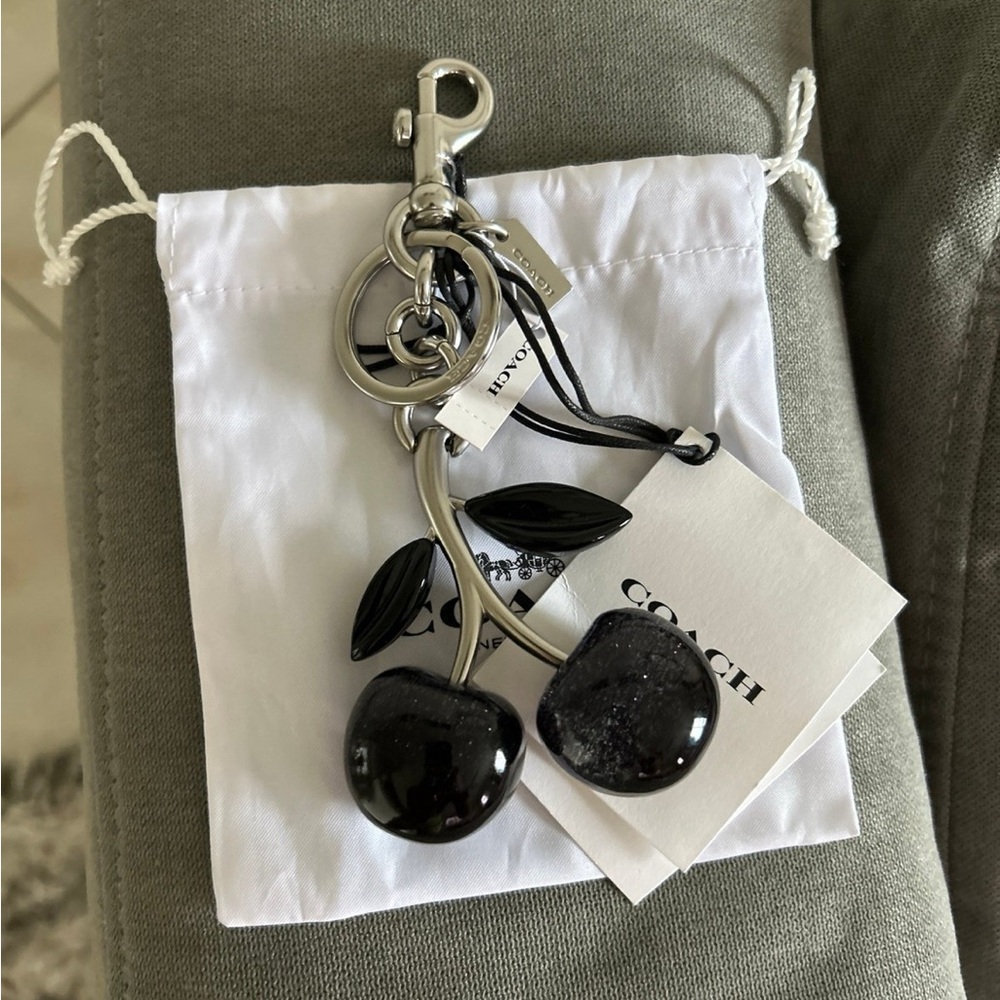 Coach Black Cherry Bag Charm